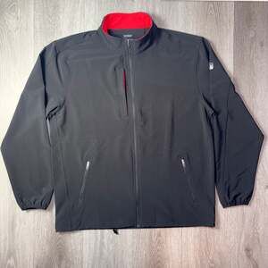 Pebble Beach Men's Large Performance Softshell Jacket - Water and Wind Resistant